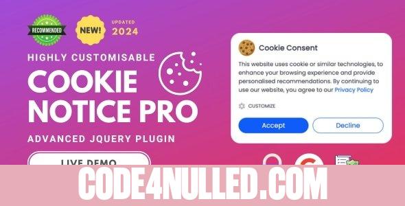 Cookie Notice Pro v2.2.1 - Advanced jQuery Plugin
