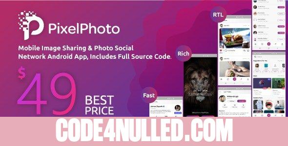 PixelPhoto Android v1.9 - Mobile Image Sharing & Photo Social Network Application