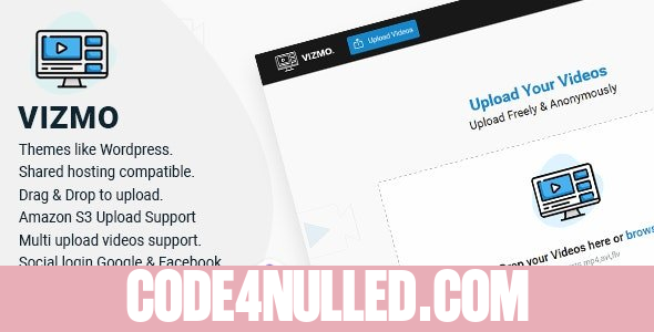 Vizmo v1.0 - Simple Video Hosting Script - nulled
