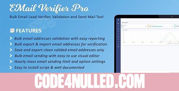 Email Verifier Pro v2.9 - Bulk Email Addresses Validation, Mail Sender & Email Lead Management Tool