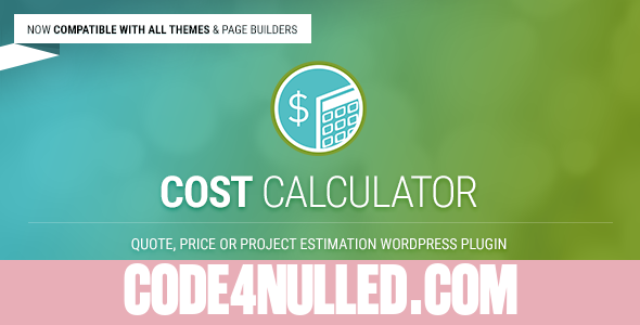 Cost Calculator v2.3.9 - WordPress Plugin