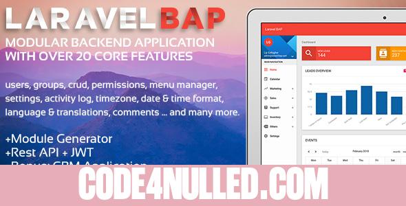 Laravel BAP v1.0.3 - Modular Application Platform and CRM