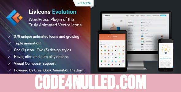 LivIcons Evolution for WordPress v2.10.387 - The Next Generation of the Truly Animated Vector Icons