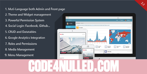 Botble - Laravel CMS, CRUD generator, Modular & Theme system