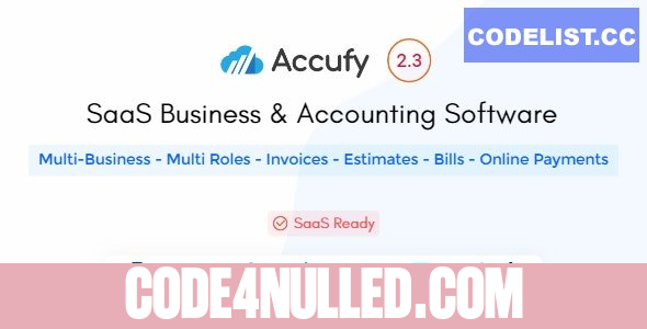 Accufy v2.3 - SaaS Business & Accounting Software - nulled