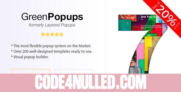 Green Popups (formerly Layered Popups) v7.5.0 - Popup Plugin for WordPress