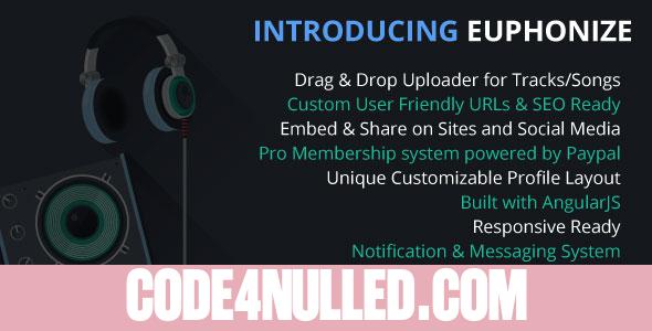 Euphonize - Music Sharing & Social Platform
