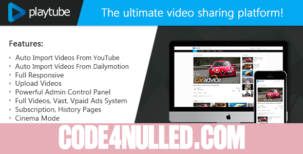 PlayTube v1.4.5.1 - The Ultimate PHP Video CMS & Video Sharing Platform
