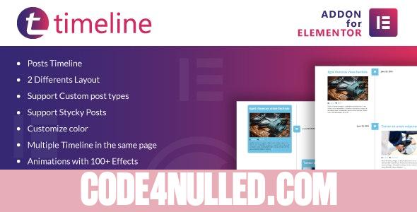 Timeline for Elementor v1.0 - WordPress Plugin