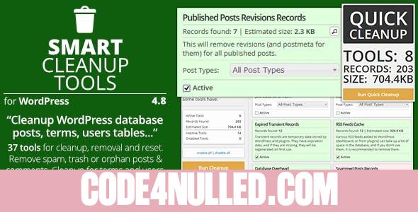 Smart Cleanup Tools v5.0 - Plugin for WordPress