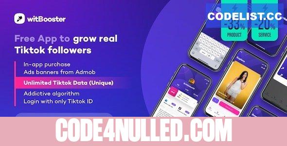 WitBooster v1.9.0 - Free App to grow real Tiktok video followers for Android