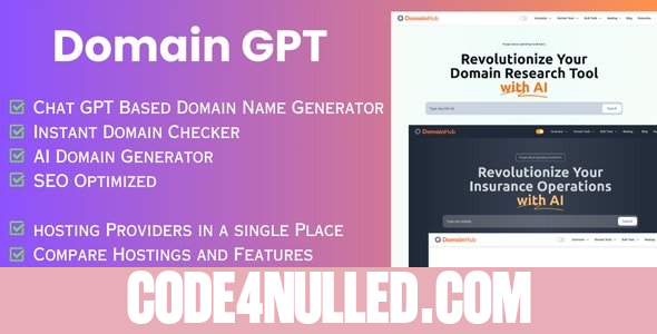 Domain GPT - AI Domain Name Generator - Domain Tools - 9 August 2024