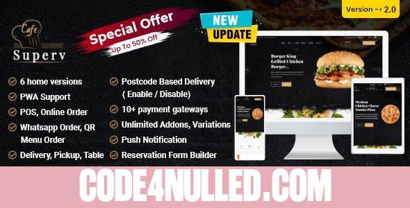 Superv v2.0 - Restaurant Website Management with QR Code Menu