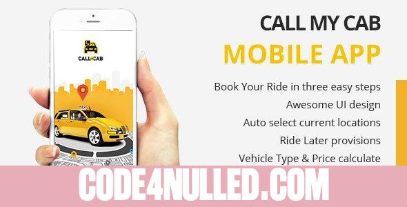 Online Taxi Booking App - Call My Cab Mobile App
