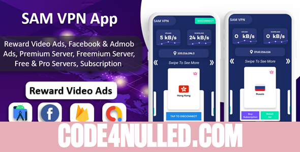 SAM VPN App v9.0 - Secure VPN and Fast Servers VPN
