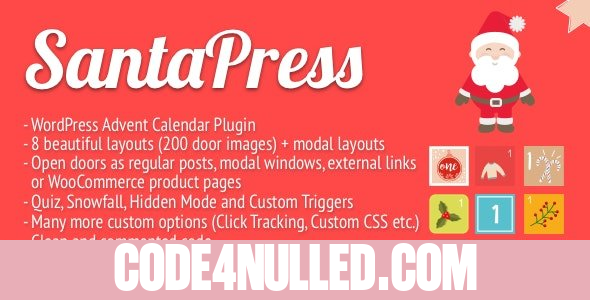 SantaPress v1.3.7 - WordPress Advent Calendar Plugin & Quiz