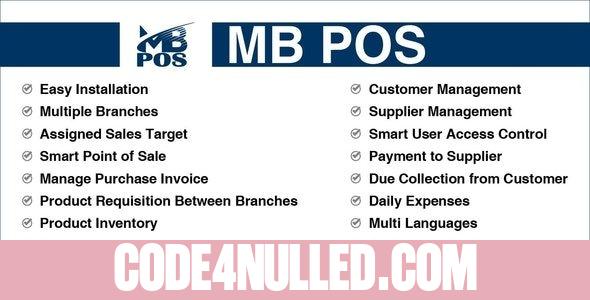 MB POS v1.1 - Inventory & Stock Management System