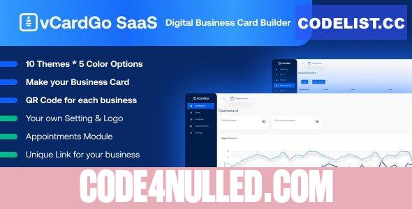 vCardGo SaaS v1.0 - Digital Business Card Builder