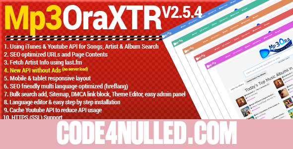 Mp3OraXtr v2.5.4 - PHP Mp3 Search Engine
