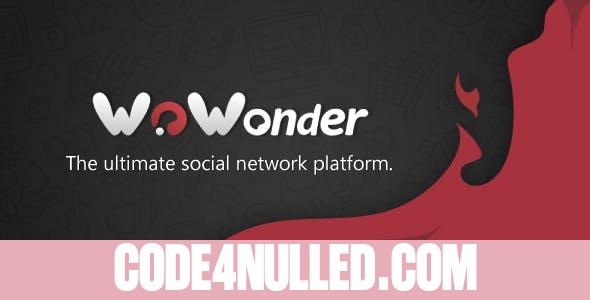 WoWonder v2.2 - The Ultimate PHP Social Network Platform - nulled