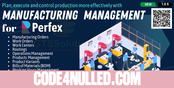 Manufacturing Management module for Perfex CRM v1.0.5