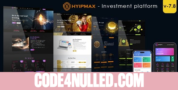 HYIP MAX v7.8 - high yield investment platform - nulled