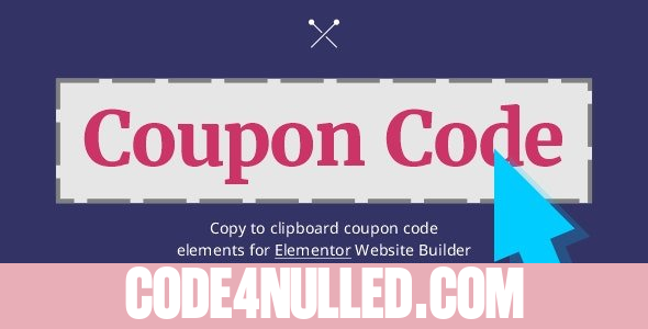 Coupon Code for Elementor v1.0