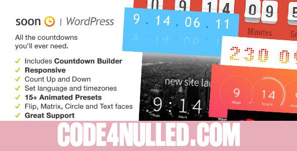 Soon Countdown Pack, Responsive WordPress Plugin