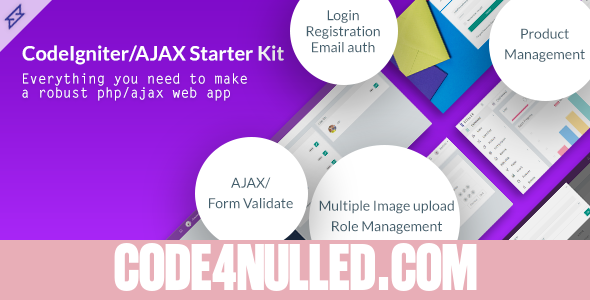 Steller - Codeigniter Starter Kit with Ajax