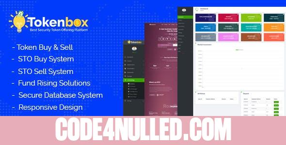 Tokenbox v1.0 - Best Security Token Offering Platform (STO) - nulled