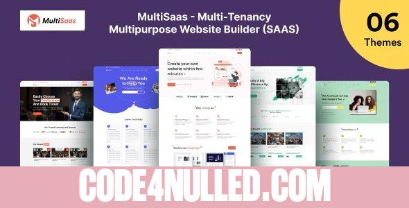 MultiSaas v1.0.2 - Multi-Tenancy Multipurpose Website Builder (Saas)