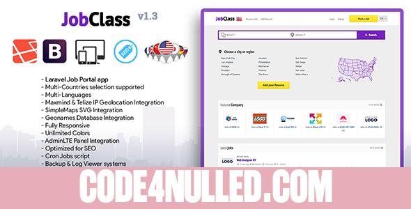 JobClass v1.3 - Geolocalized Job Portal Script