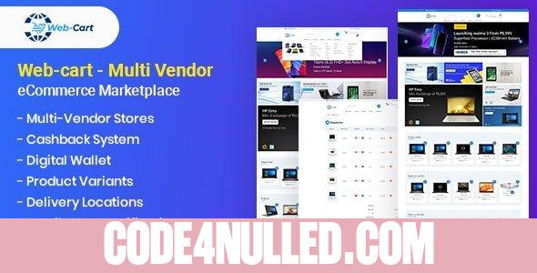 Web-cart v4.5 - Multi Vendor eCommerce Marketplace