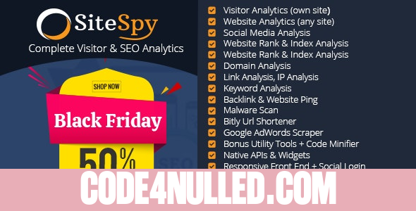 SiteSpy v5.1.3 - The Most Complete Visitor Analytics & SEO Tools
