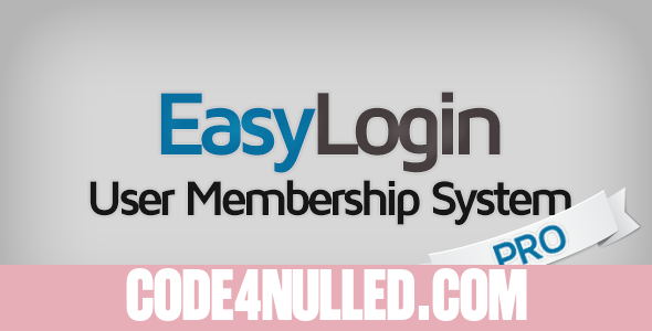 EasyLogin Pro v1.3.3 - User Membership System