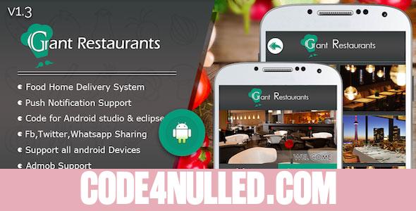 Food Delivery System for Restaurant with backend Android Full Application v1.3