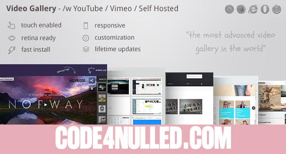 Video Gallery Wordpress Plugin /w YouTube, Vimeo v9.69