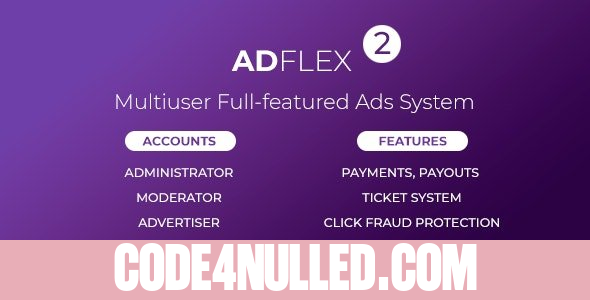 AdFlex v2.0.7 - Multi User Full-featured Ads System - nulled