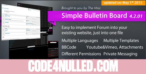 Simple Bulletin Board v4.2