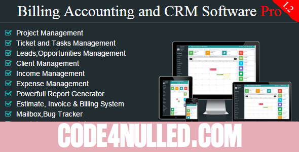 Project Manager With Billing Accounting CRM PRO