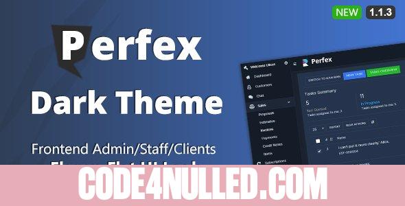 Perfex CRM Dark Theme v1.1.3
