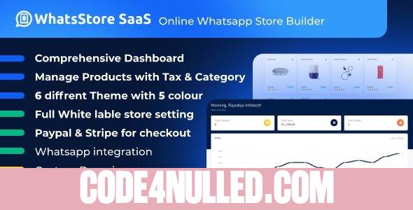 WhatsStore SaaS v1.0 - Online WhatsApp Store Builder