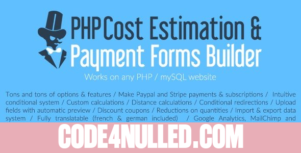 PHP Cost Estimation & Payment Forms Builder (18 june 2020)