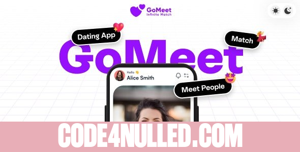 GoMeet v1.1 - Complete Social Dating Mobile App | Online Dating | Match, Chat & Video Dating