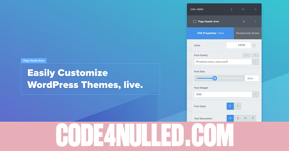 CSSHero v4.0.1 - Live Editor for WordPress