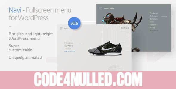Navi v1.6 - Fullscreen WordPress Menu