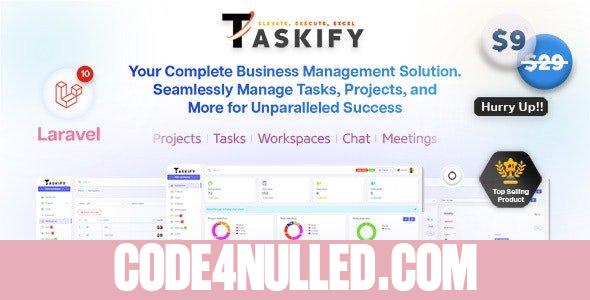 Taskify v1.0.4 - Project Management - Task Management & Productivity Tool