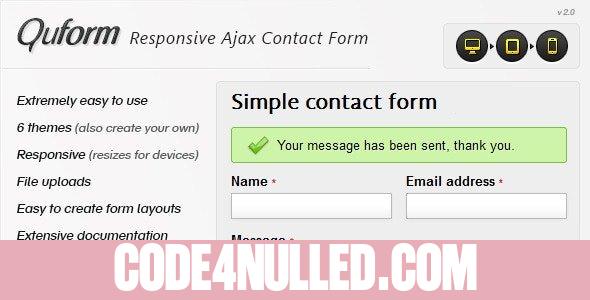 Quform v2.5.1 - Responsive Ajax Contact Form