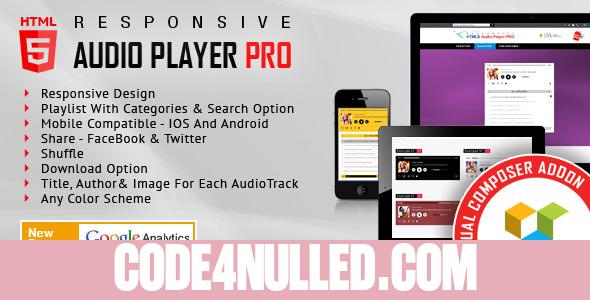 HTML5 Audio Player PRO v2.0 - WPBakery Page Builder