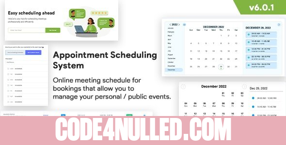 Infycal v6.1.0 - Appointment Scheduling System - Meetings Scheduling - Calendly Clone - Online Appointment Booking